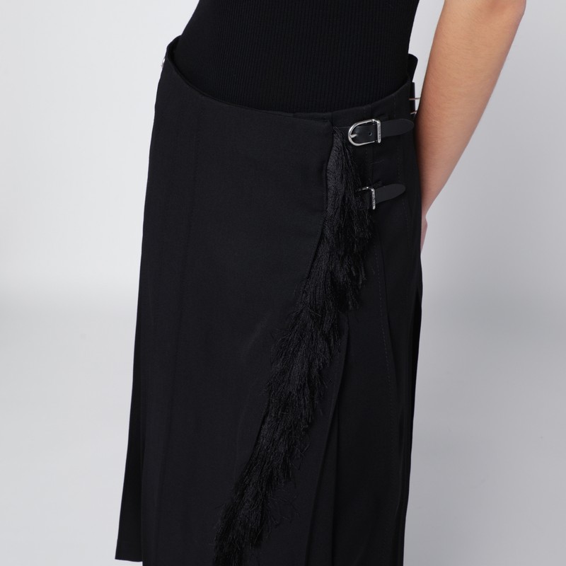 Durazzi Milano Adjustable-straps Midi Skirt In Black