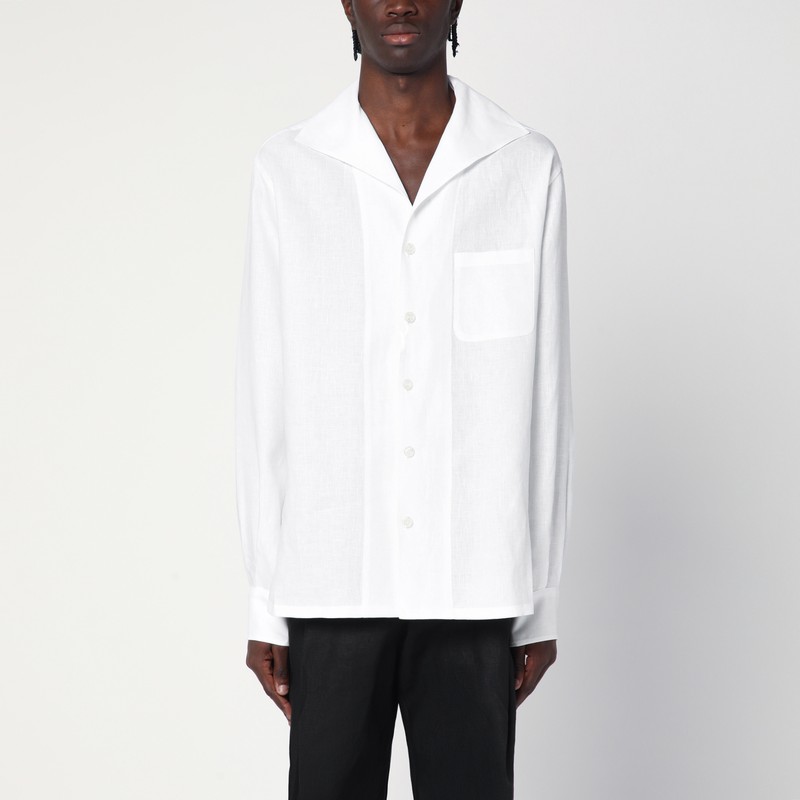 White linen shirt