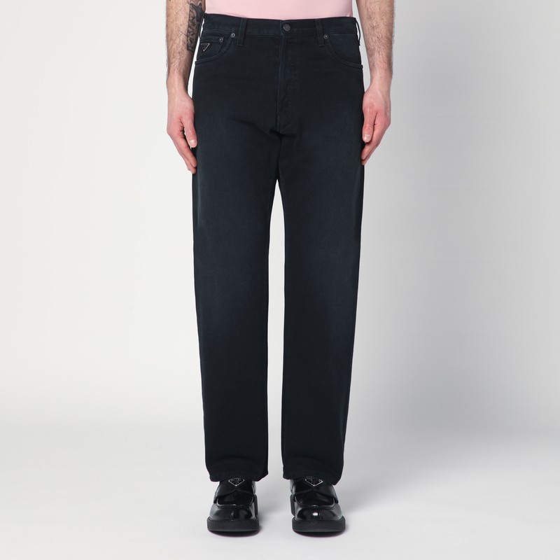 Black straight jeans