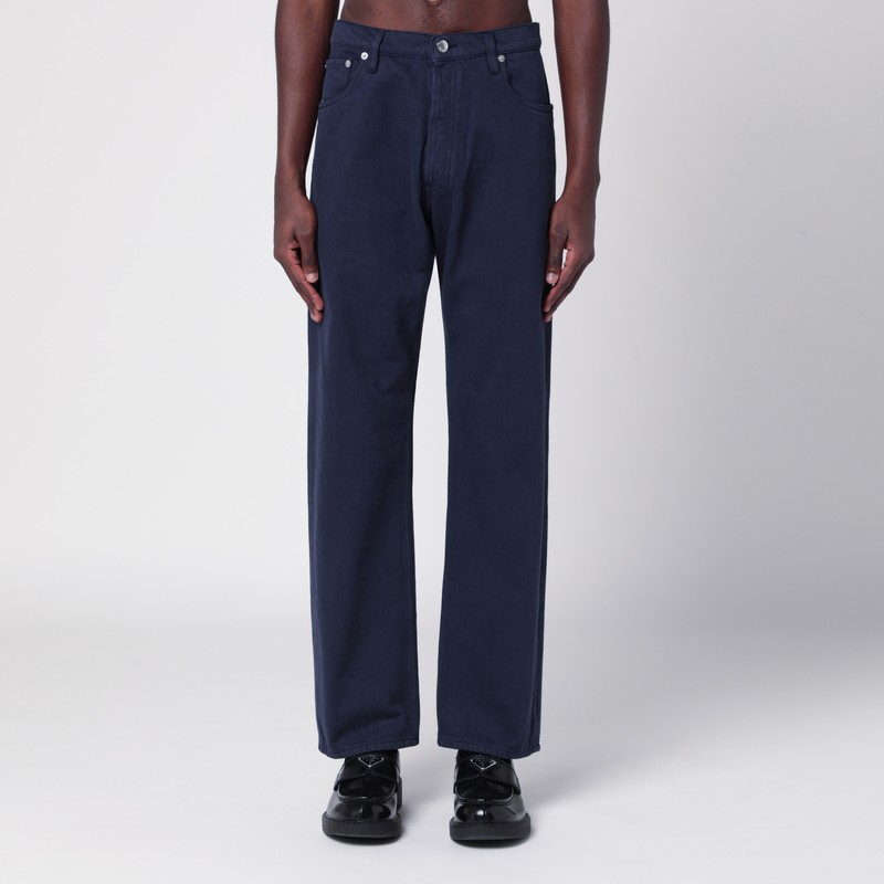 Blue straight jeans