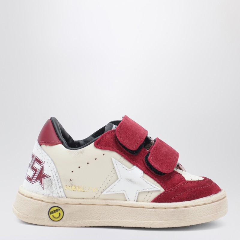 Ball Star sneakers in white/red