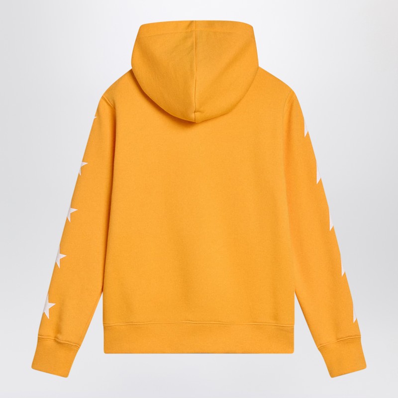 Golden Goose Mustard Yellow Zip-up Sweatshirt With Stars In Yellow