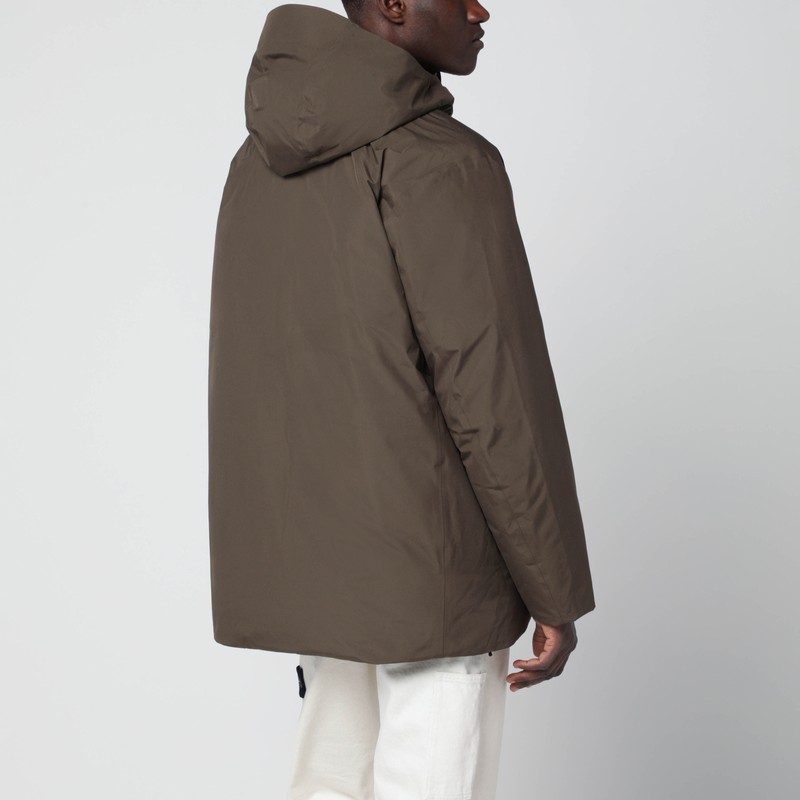 Goldwin Brown Gore-tex Down Jacket In Brown
