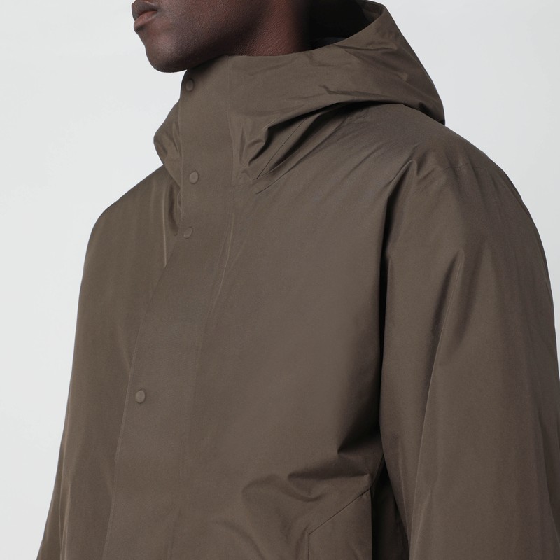 Goldwin Brown Gore-tex Down Jacket In Brown