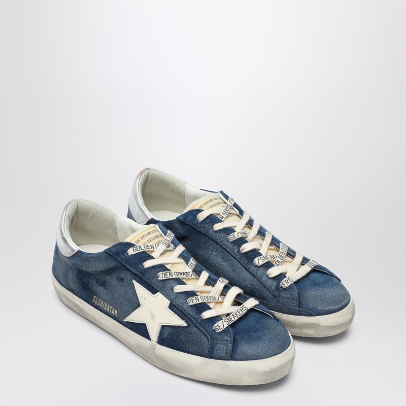 Golden Goose Sneakers Low-top Super-star In Suede In Multi