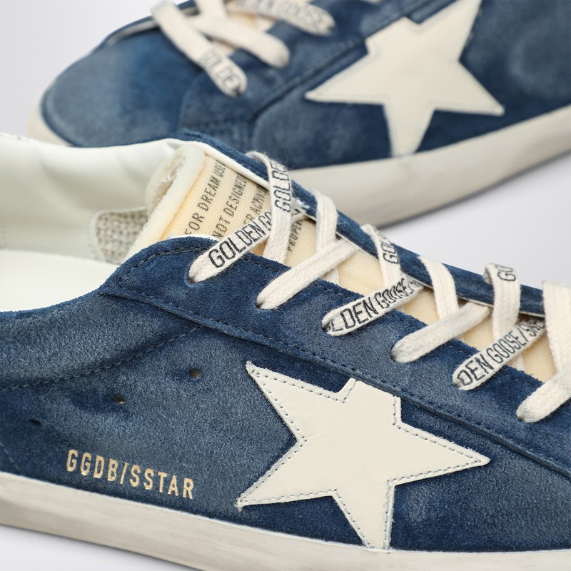 Golden Goose Sneakers Low-top Super-star In Suede In Multi