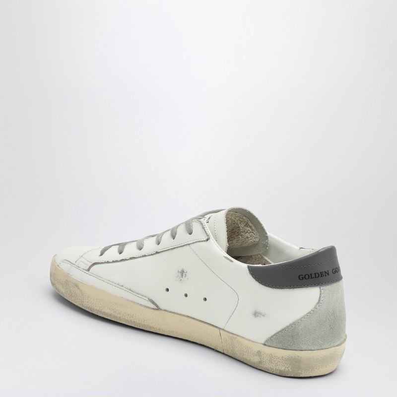 Golden Goose Men Super Star Leather Upper And Heel Suede Star And Spur In White