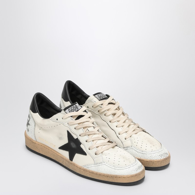 Golden Goose Ball Star White/black Trainer In White
