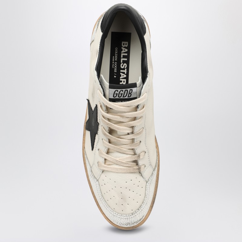 Golden Goose Ball Star White/black Trainer In White