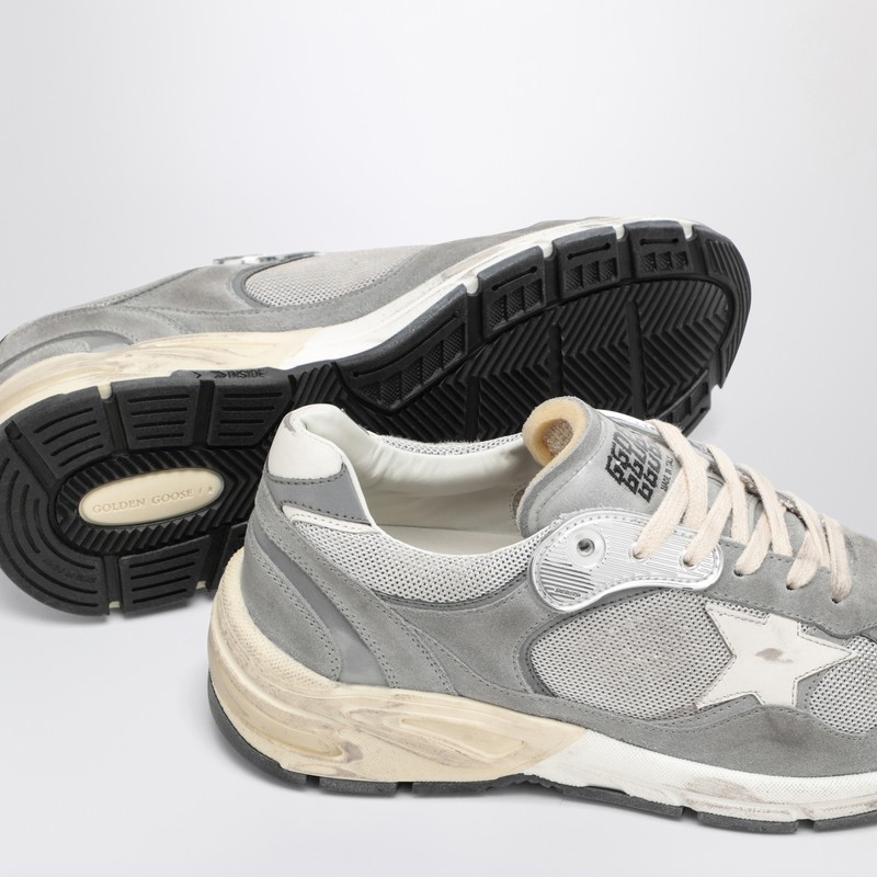Golden Goose Grey/silver Dad-star Trainer In Grey