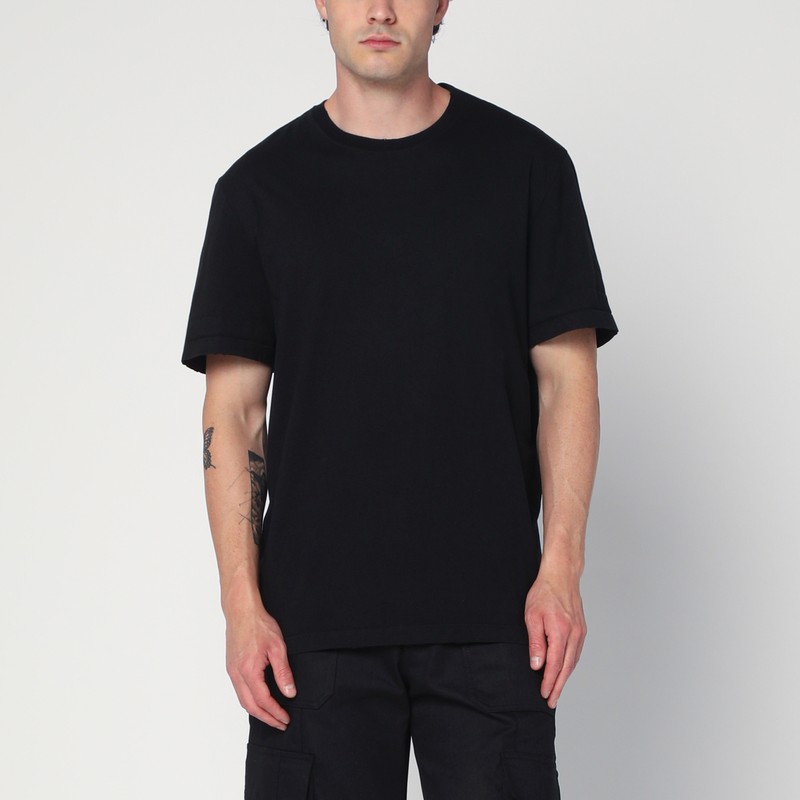 Black cotton T-shirt