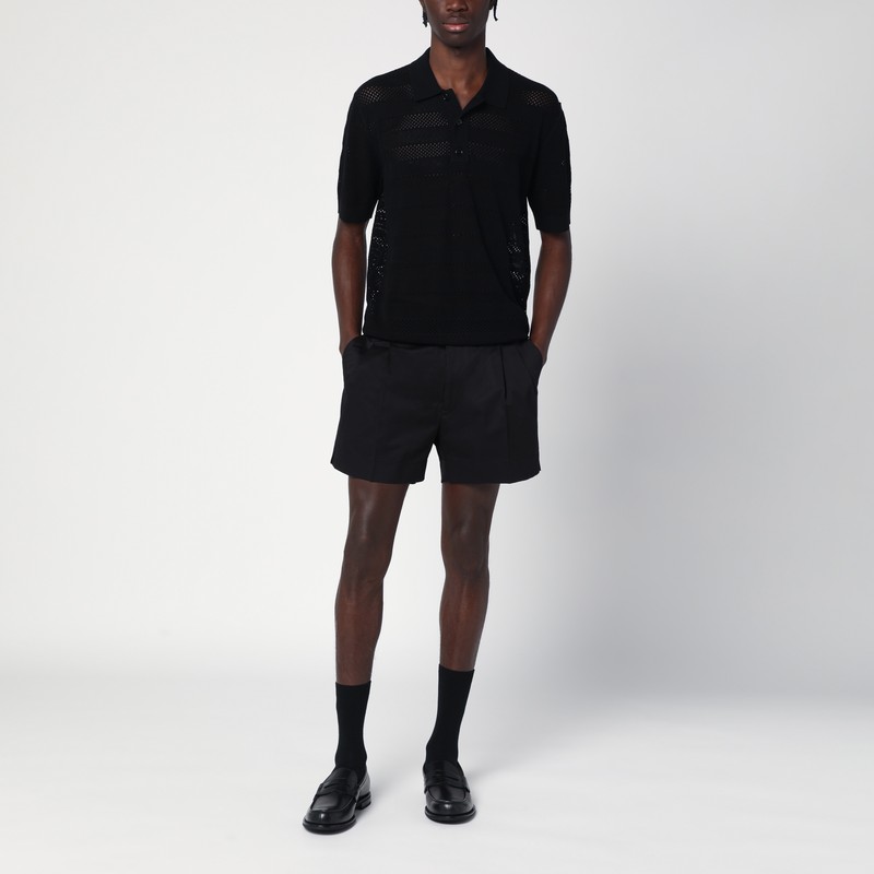 DOLCE & GABBANA DOLCE&GABBANA BLACK COTTON SHORTS