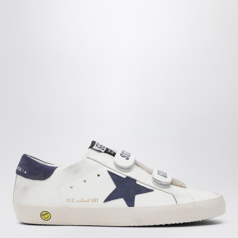 White/blue Old School sneakers - Golden Goose - Modalova