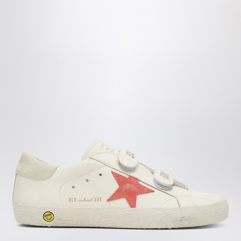 Old School sneakers in white/peach colour