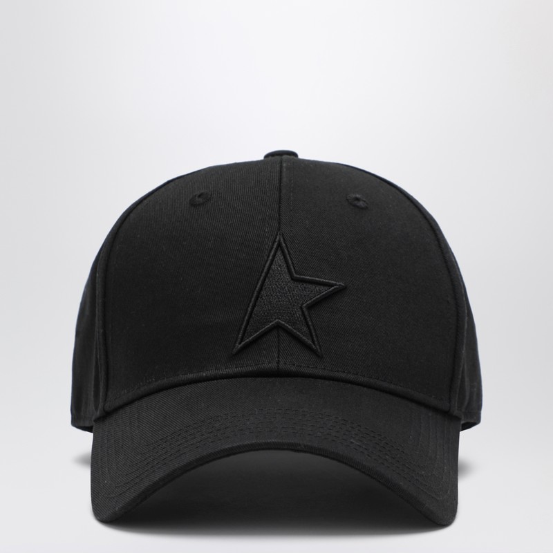 Black baseball cap with star