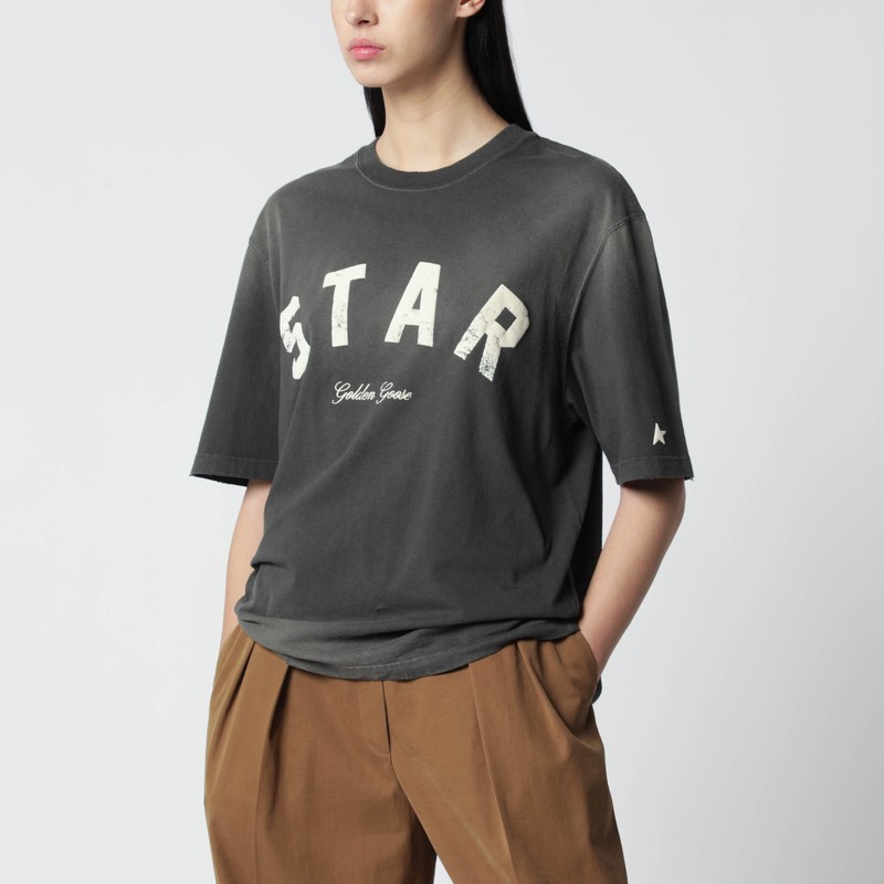 Black vintage-effect Star T-shirt