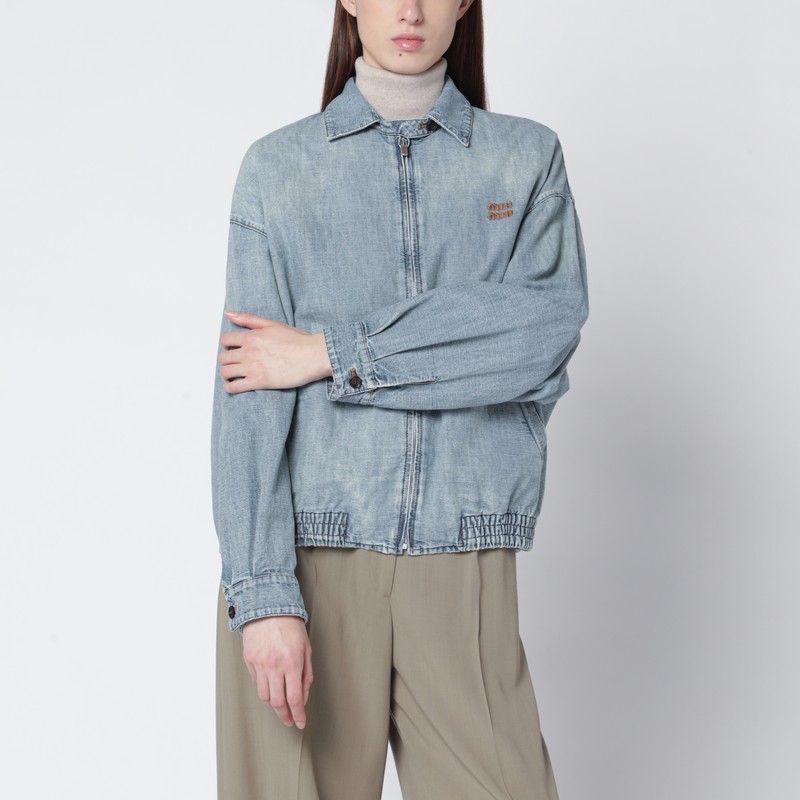 Light blue chambray denim jacket