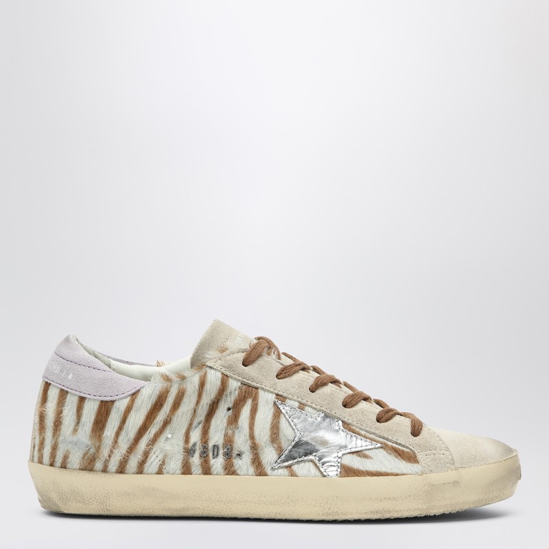 Super-Star sneakers in zebra pony hair