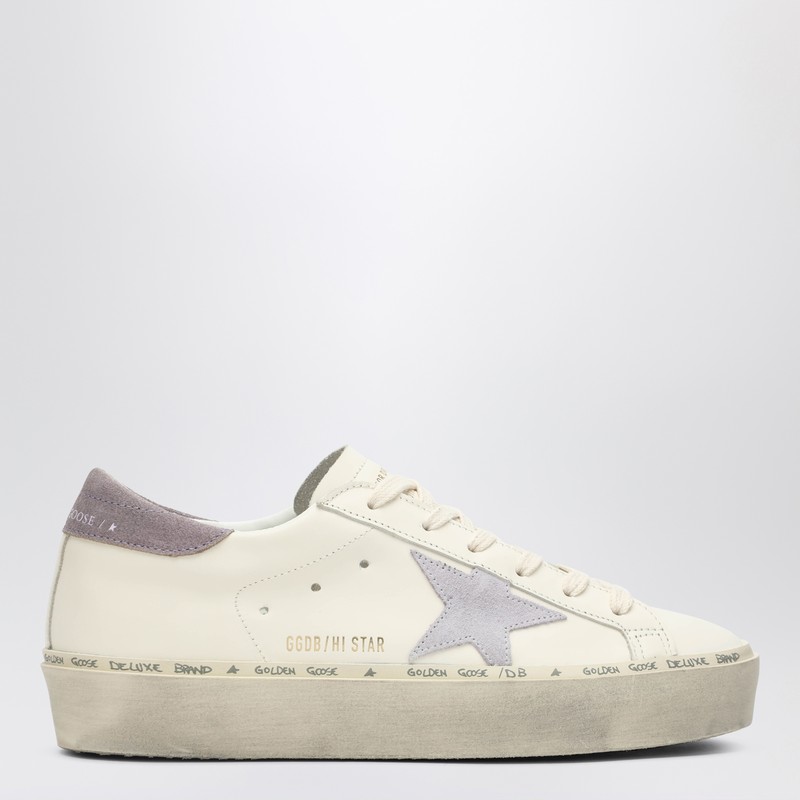 Golden Goose Sneakers Hi Star Classic In Pelle Bianca Donna In White