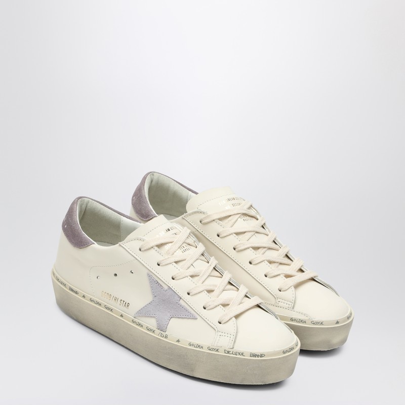 Golden Goose Sneakers Hi Star Classic In Pelle Bianca Donna In White