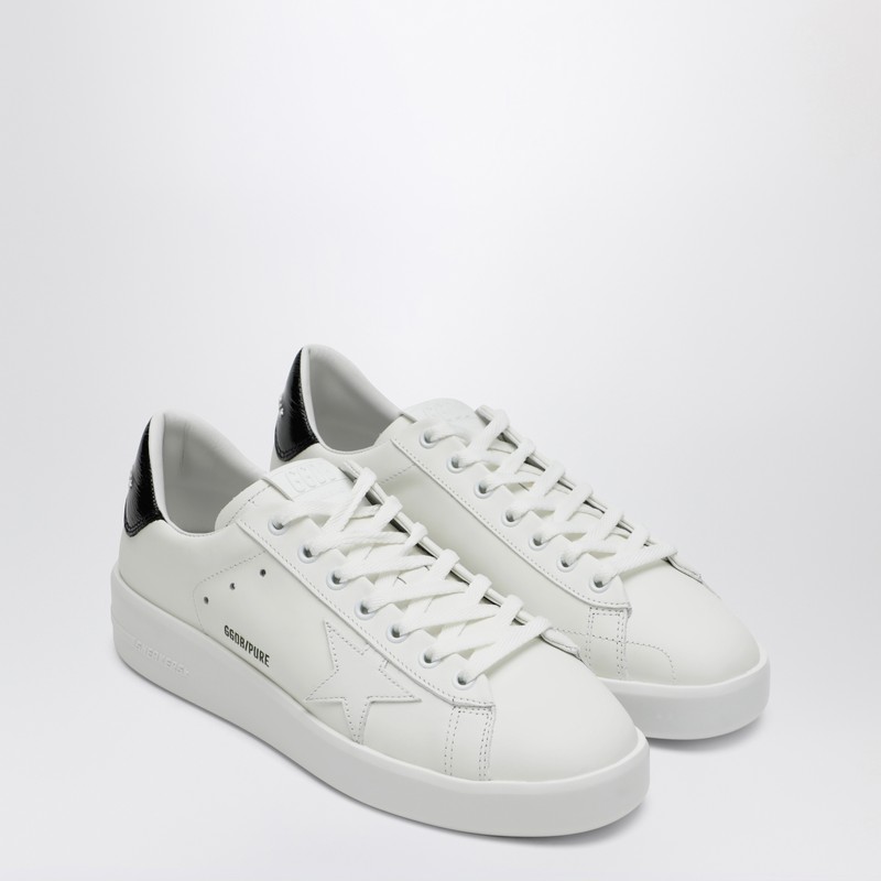 Golden Goose Low-top Cowhide Leather Sneakers With Subtle Star Detail In White