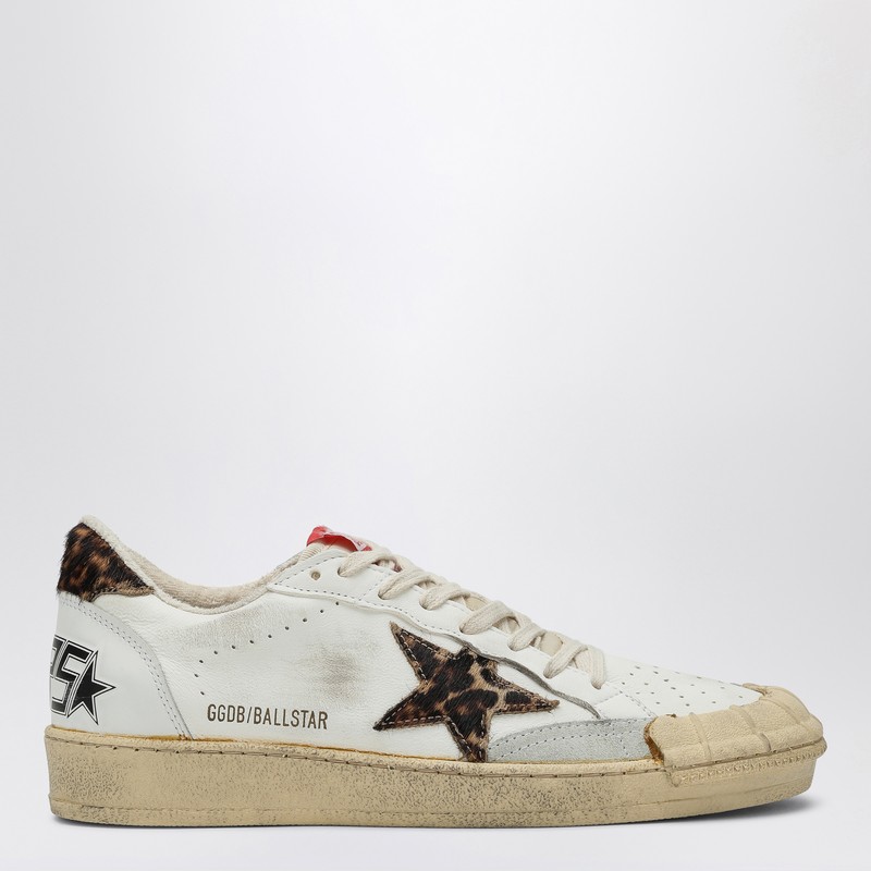 Ball Star white trainer with leo pony skin details