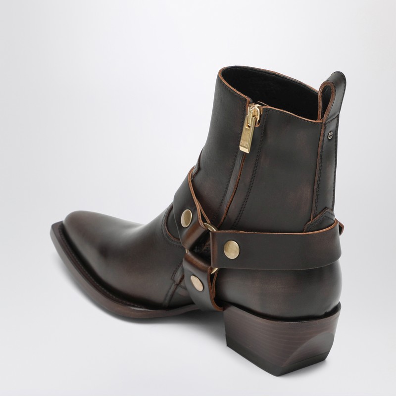 Golden Goose Debbie Boot Brown With Removable Buckle In Brown