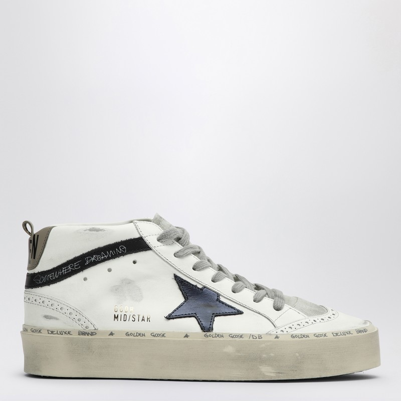 White Mid Star trainer with blue star