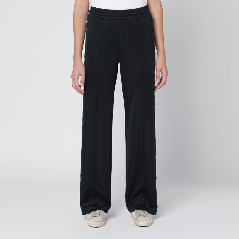 Black jogging trousers with stars - Golden Goose - Modalova