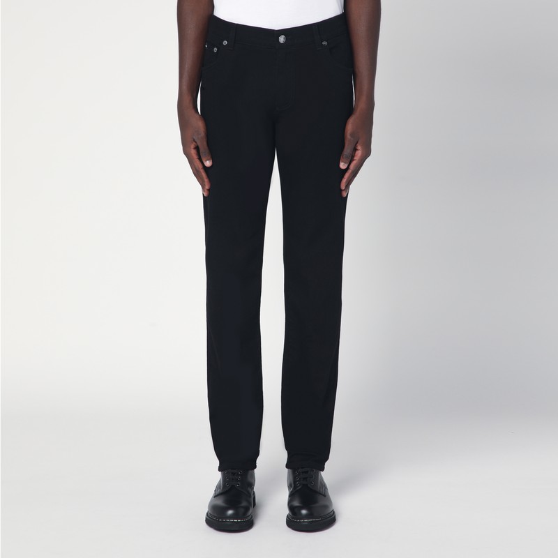 Black slim jeans in stretch denim