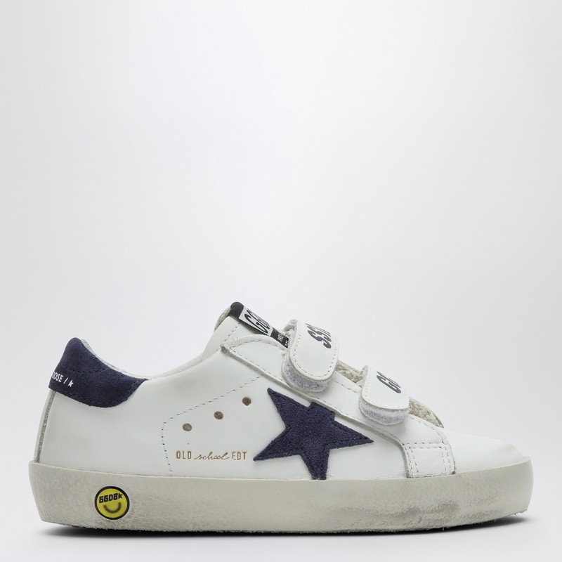 Old School white/blue low trainer