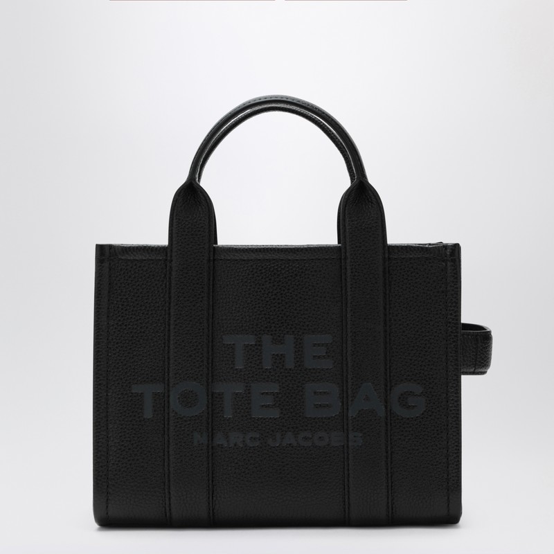 Black leather The Small Tote Bag