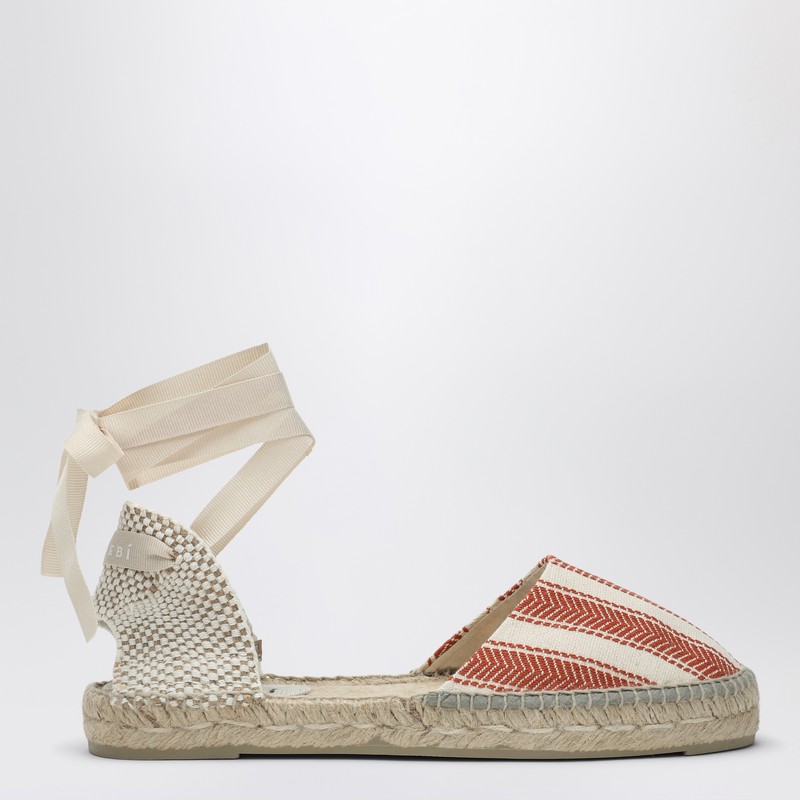 Low espadrilles ivory/terracotta