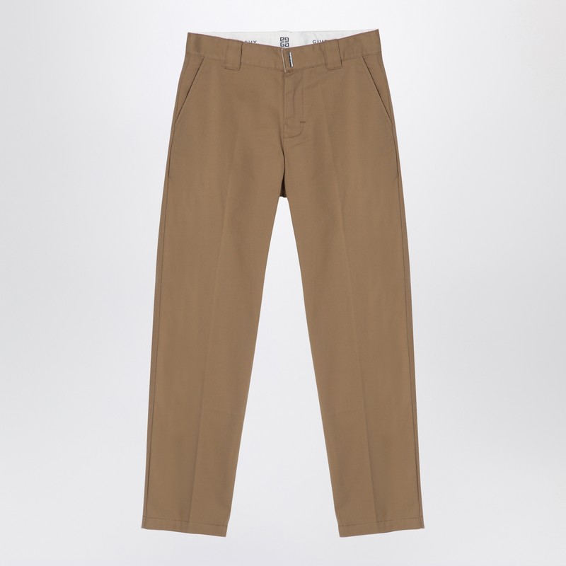 Givenchy Beige Cotton Trousers In Beige