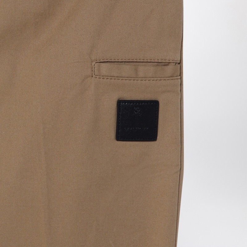Givenchy Beige Cotton Trousers In Beige