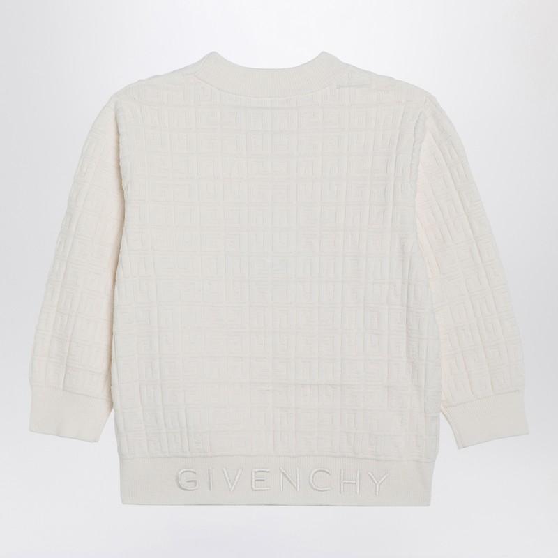 Givenchy White Jumper With 4g Inlay In White