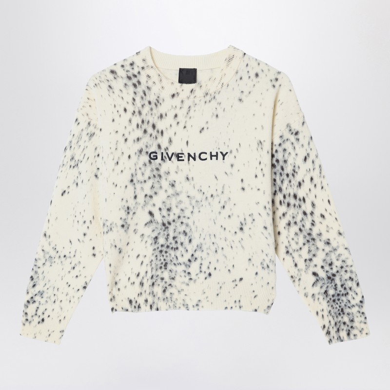 Wool-blend jumper with logo