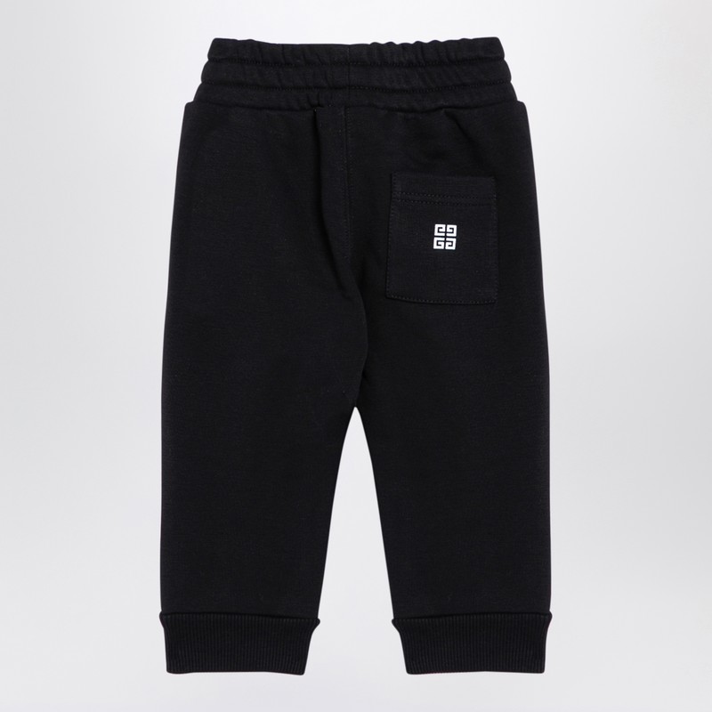 Givenchy Black Jogging Trousers With Logo In Black
