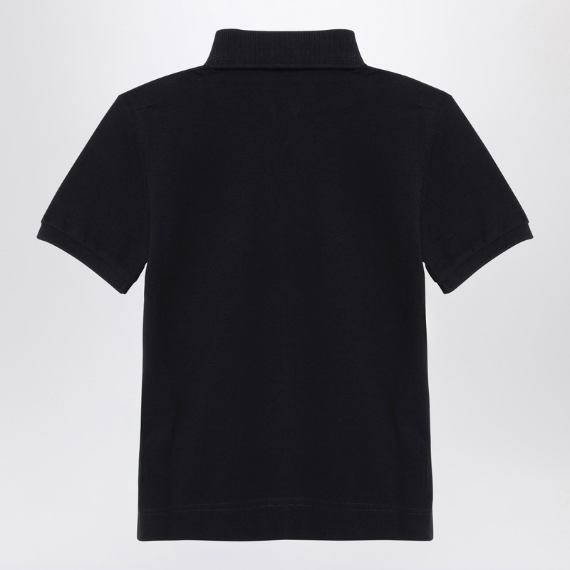 Givenchy Boys Black Kids Logo-print Short-sleeved Cotton Polo Shirt 4-12 Years In Black