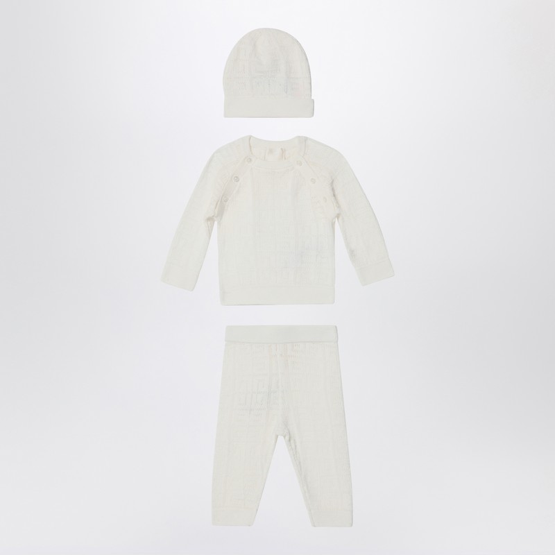 Givenchy Three-piece White Cotton Set In White