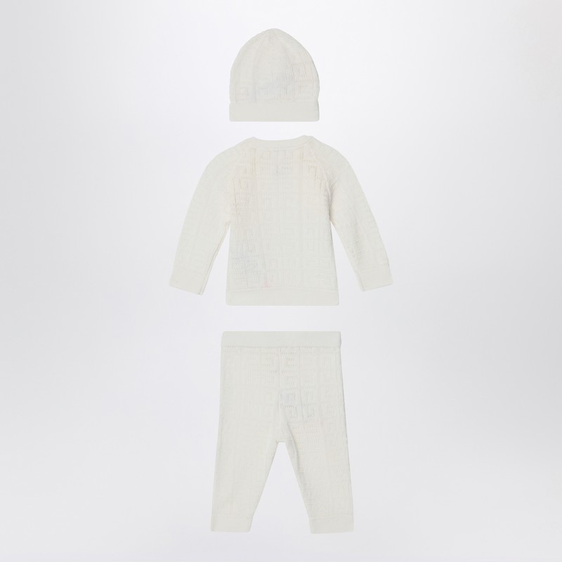 Givenchy Three-piece White Cotton Set In White