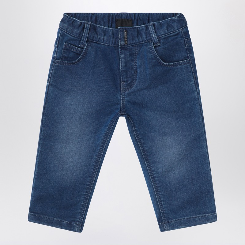 Givenchy Blue Washed-effect Jeans In Blue
