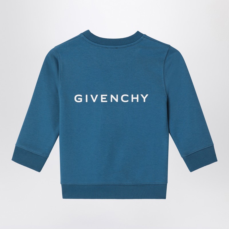 Givenchy Blue Sweatshirt With 4g Logo Print In Blue