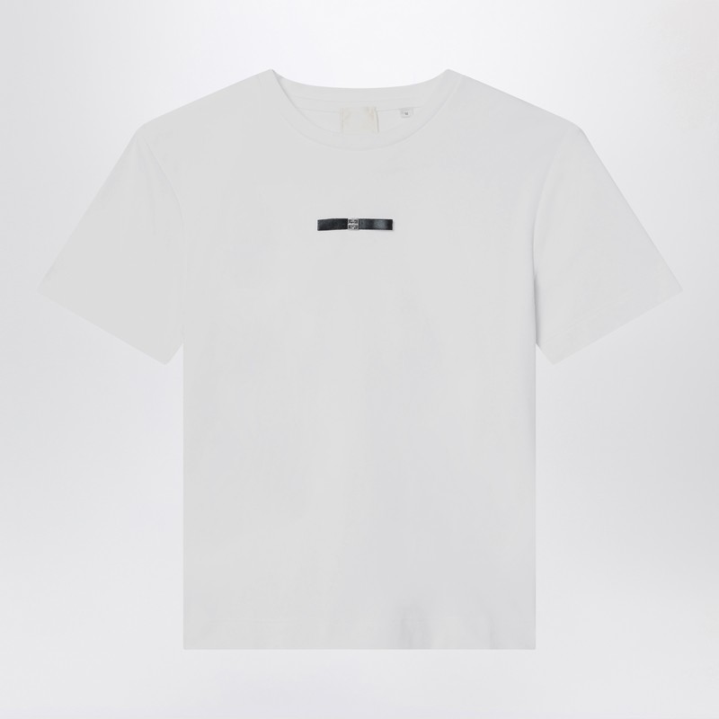 Givenchy White T-shirt With Bow And Logo In White