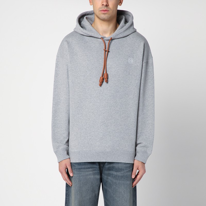 Grey mélange hoodie