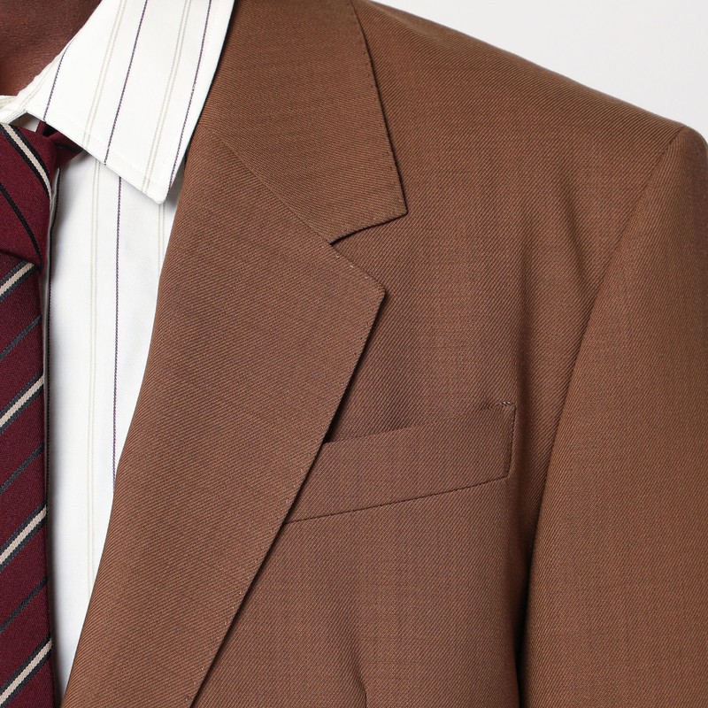 Ami Alexandre Mattiussi Hazelnut Single-breasted Wool Jacket In Brown