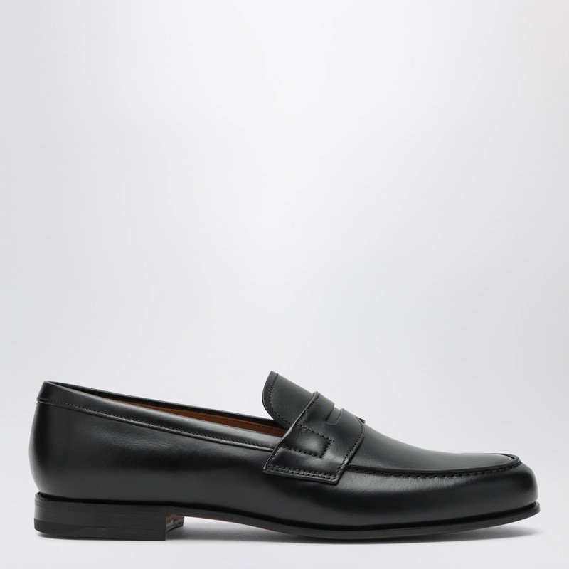 Black leather Heswall loafers