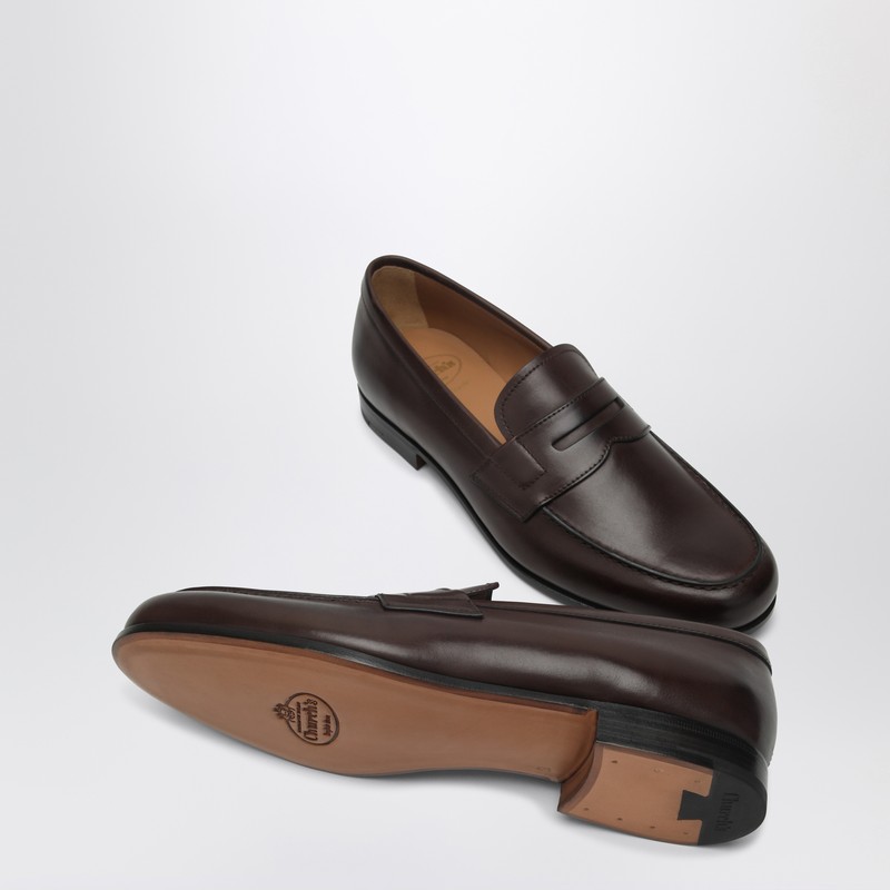 Church's Ebony Leather Heswall Loafer In Brown