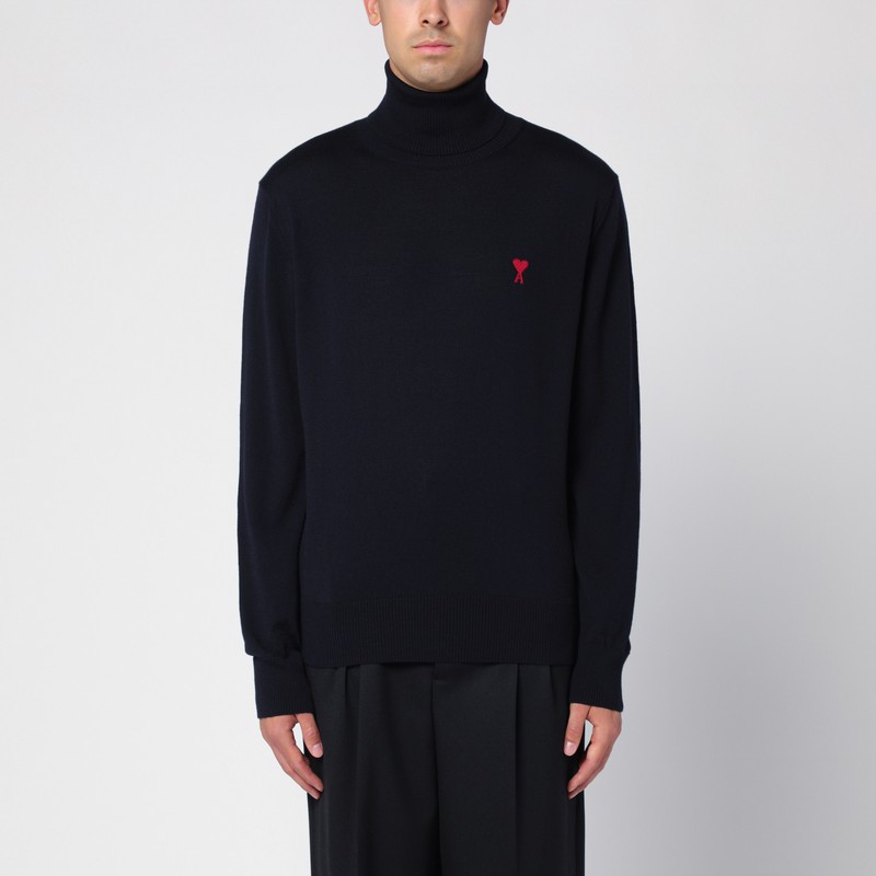 Ami De Coeur midnight blue turtleneck