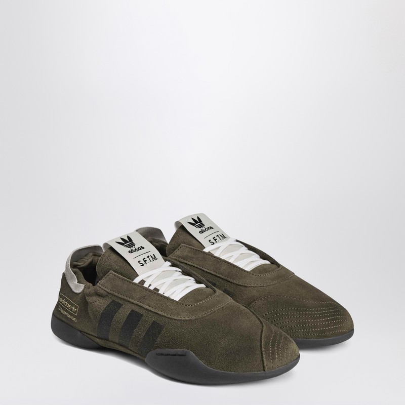 Adidas Statement Sneaker Taekwondo Mei Sftm Olive Green In Nude